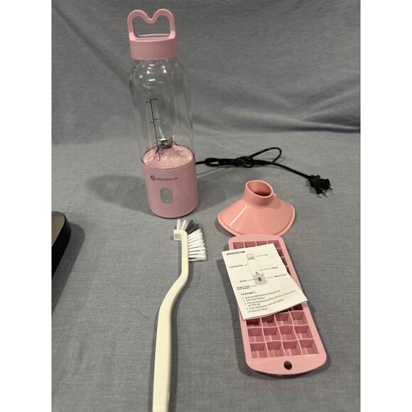 Portable Personal Compact Blender 17 OZ/500 ML Juicer, (Pink) - Picture 3 of 4